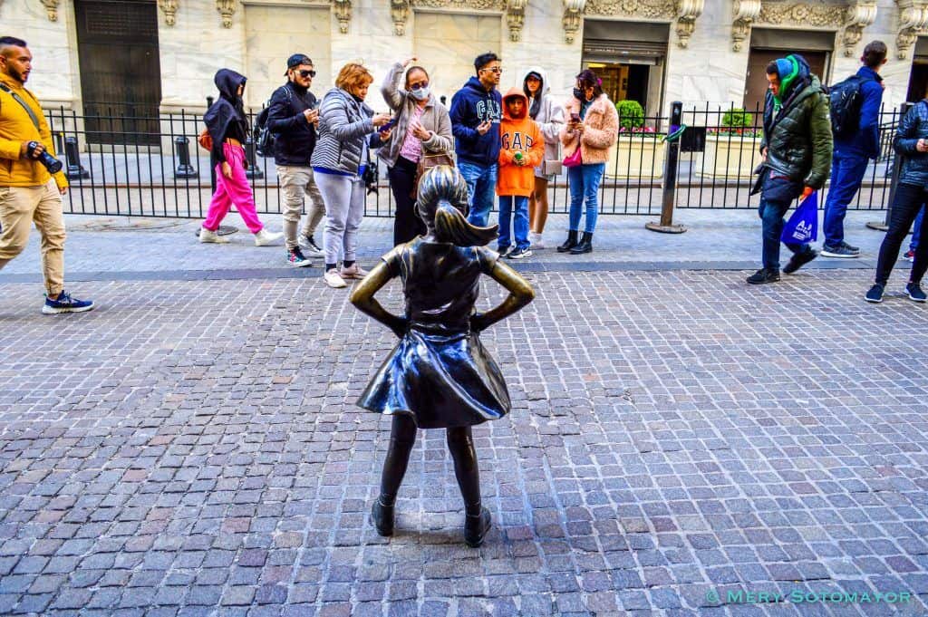 Fearless Girl, Broad St., NY